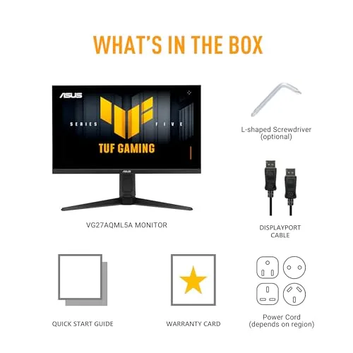 ASUS TUF Gaming VG27AQML5A 27" QHD 300 Hz - vue 8