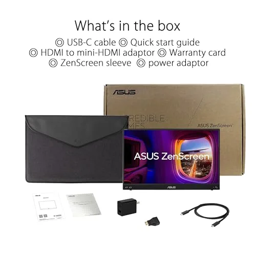 ASUS ZenScreen MB16AHV 15,6" Full HD IPS - vue 7