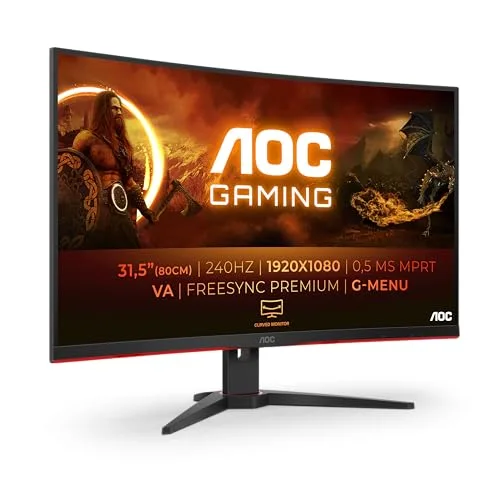 AOC C32G2ZE/BK 31,5" VA incurvé 240 Hz