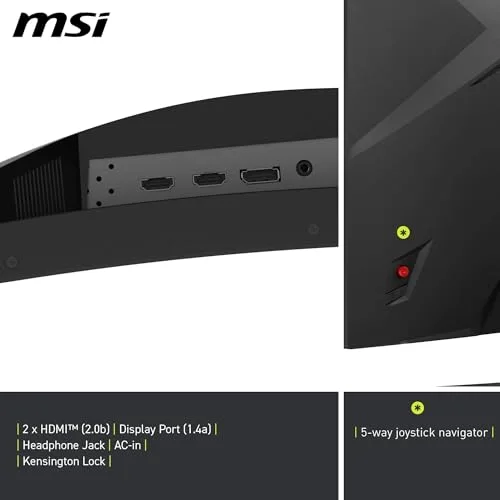 MSI MAG 321CQF E18 32" QHD 180 Hz Rapid VA - vue 6