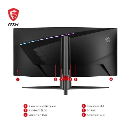 MSI MAG 345CQR 34" UWQHD 180 Hz - vue 6