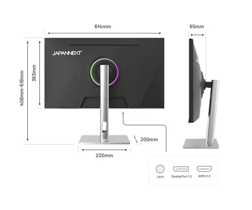 JAPANNEXT JN-I270FHD200F-HSP 27" IPS Full HD 200 Hz - vue 3