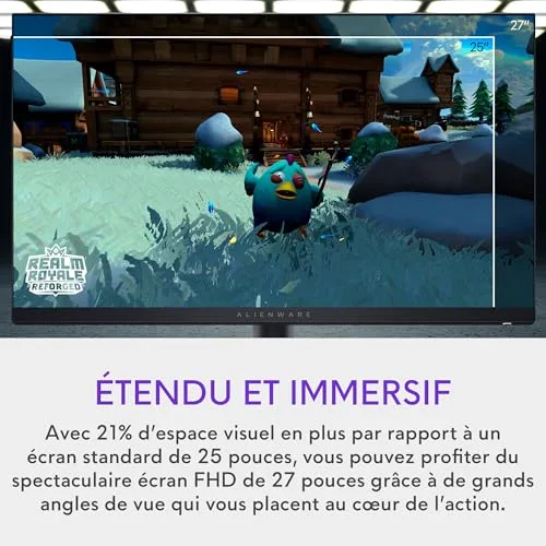 Alienware AW2724HF 27" FHD 360 Hz Fast IPS - vue 3