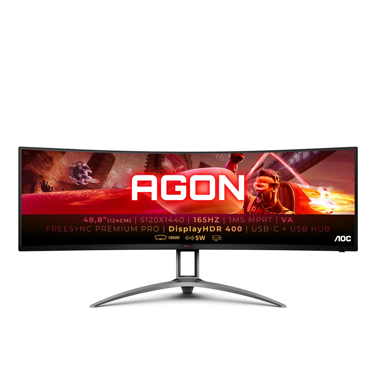 Écran PC AOC AGON AG493UCX2 49" DQHD 165 Hz VA
