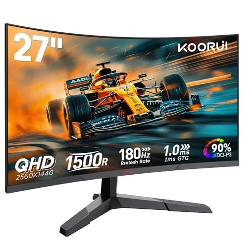 KOORUI 27E6QCA 27" QHD 180 Hz incurvé