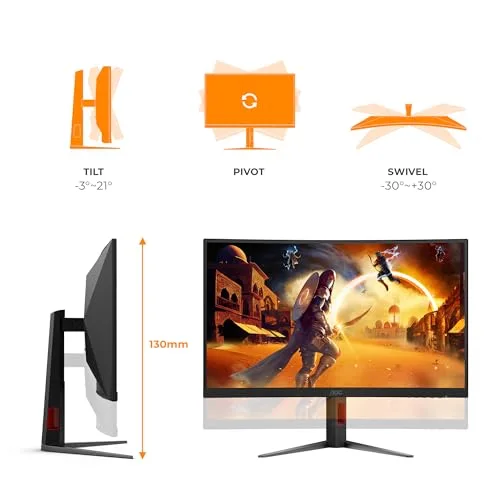 AOC C27G4Z2 27" Fast VA 260 Hz incurvé - vue 5