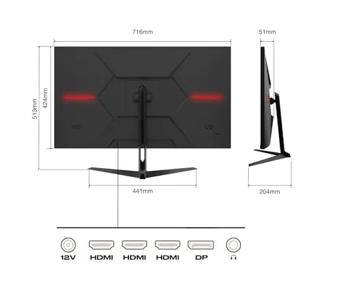 JAPANNEXT JN-IPS315UHDR 31,5" 4K IPS - vue 2