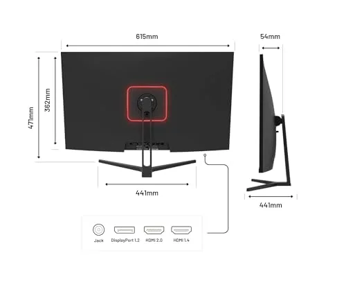 JAPANNEXT JN-V315UHDR 31,5" VA 4K UHD 60 Hz - vue 3