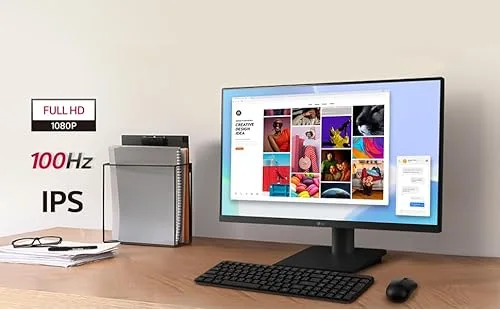 LG 24MS550-B 24" IPS 100 Hz - vue 3