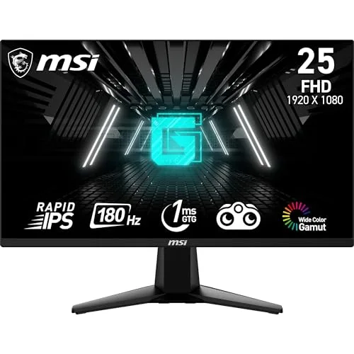 MSI G255F 24,5" Rapid IPS 180 Hz