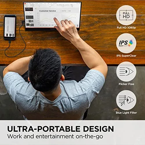 ViewSonic TD1655 15,6" tactile FHD - vue 2