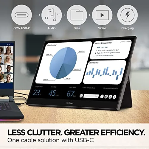ViewSonic TD1655 15,6" tactile FHD - vue 4