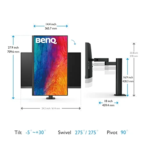 BenQ PD2705UA 27" 4K IPS HDR10 - vue 4