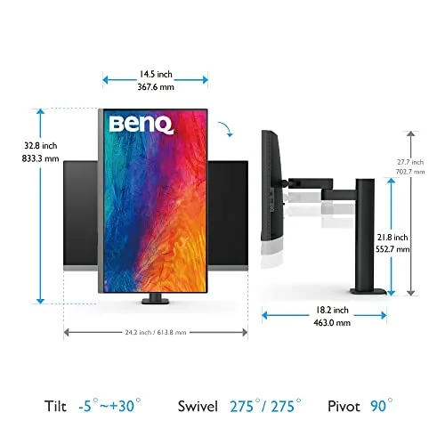 BenQ PD2706UA 27" 4K IPS HDR400 - vue 5