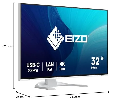 EIZO FlexScan EV3240X-WT 31,5" 4K IPS - vue 9