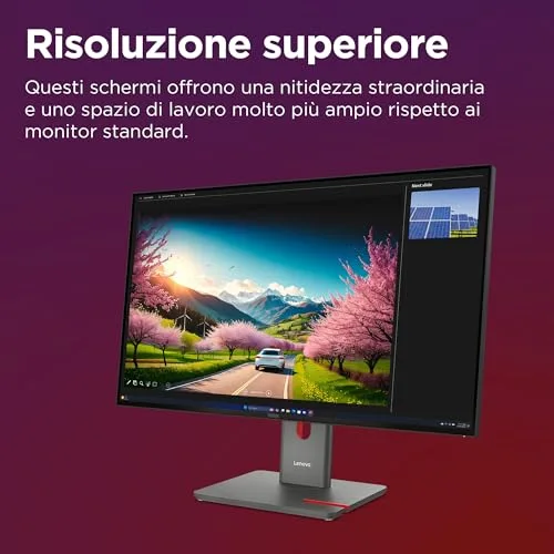 Lenovo ThinkVision P32UD-40 31,5" 4K UHD - vue 2