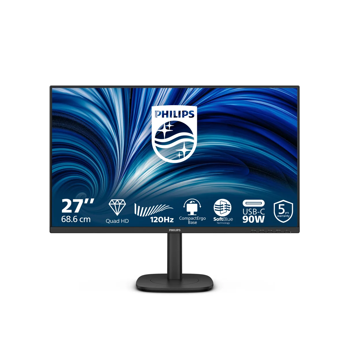 Écran PC Philips 27B2U3601/00 27" QHD 120 Hz IPS USB-C