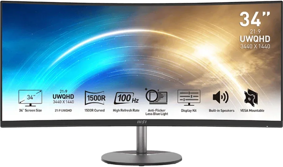MSI LG UltraWide 34MP341CQDE 34 pouces - vue 3