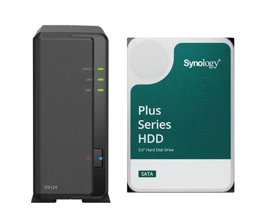 Serveur NAS Synology DS124 6To avec disque