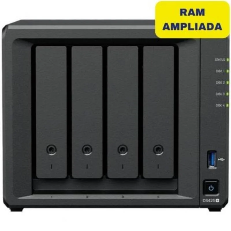 Synology DS425+ NAS 4 baies - vue 1