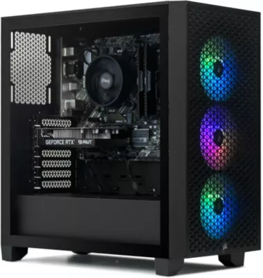 Corsair PC Gamer 3000D 55060XFR Ryzen 5 5500 RTX 5060 - vue 1