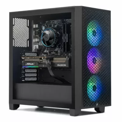 Corsair PC Gamer 3000D AMD Ryzen 5 5500 RX 9060 XT - vue 1