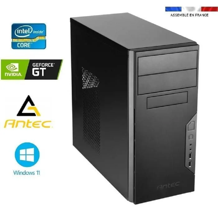 Antec PC i5-12400F GT 710 16Go 1To Wi‑Fi