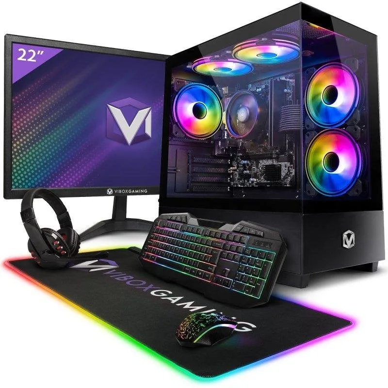 PC fixe PC de bureau Vibox I-92 Ryzen 3 3200G 8Go 480Go SSD - 499,95 EUR