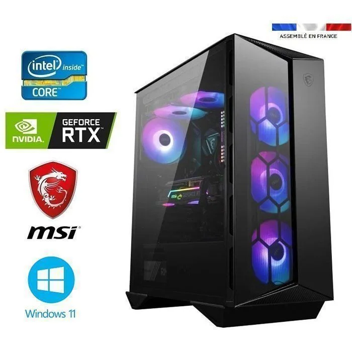 MSI PC Gamer i7-12700KF RTX 5060 32 Go SSD 2 To