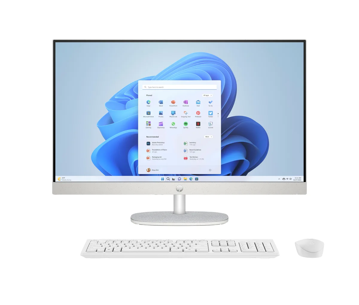 PC de bureau HP All-in-One 27-cr0076nf Ryzen 7 7730U 32 Go 1 To