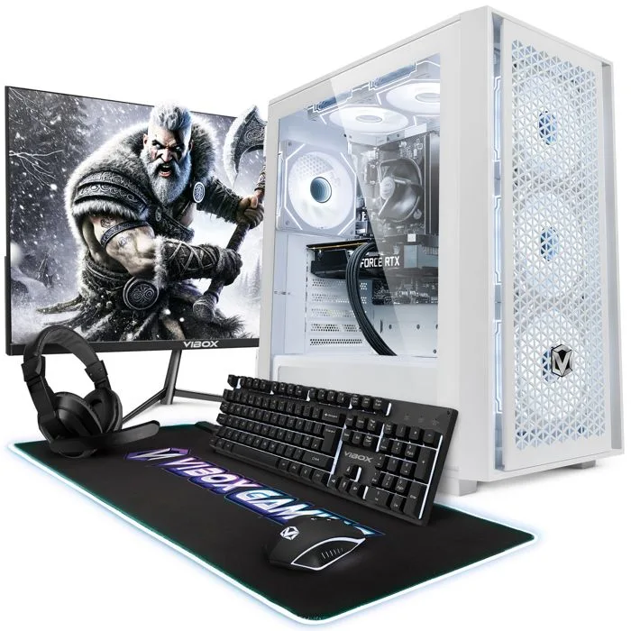 Vibox II-108 PC gamer complet 23" i5-10400F RTX 5060 Ti