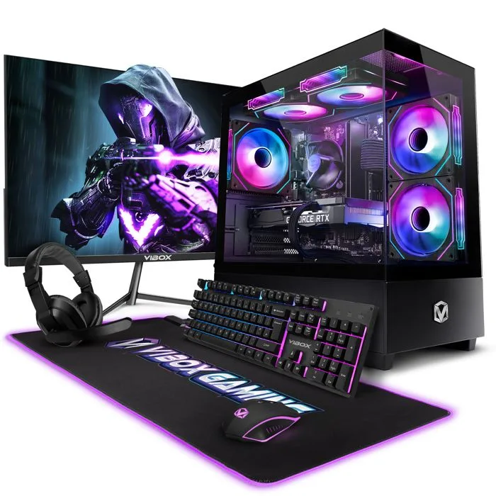 Vibox II-118 PC Gamer Complet 23" i5-10400F RTX 5060
