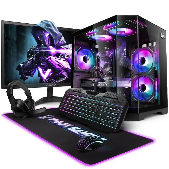 Vibox II-146 PC Gamer Complet 23" i5-10400F RX 9070