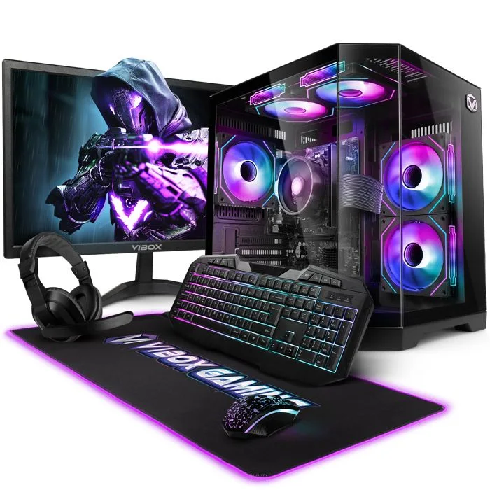 Vibox V-501 PC Gamer Complet Ryzen 3 3200G 16 Go 1 To SSD