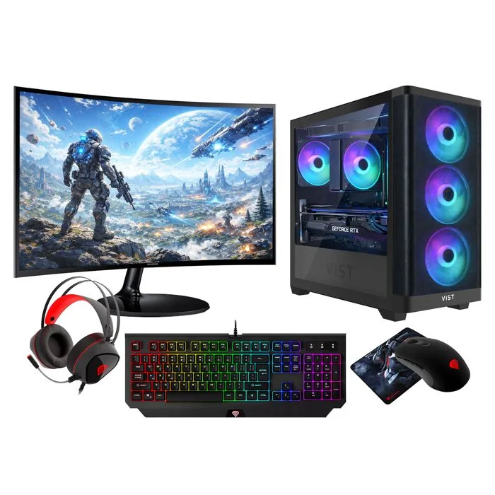 VIST PC Gaming Ryzen 7 7700 RTX 5070 32Go 1To