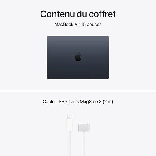 Apple MacBook Air 15" M5 16Go 1To Minuit - vue 6