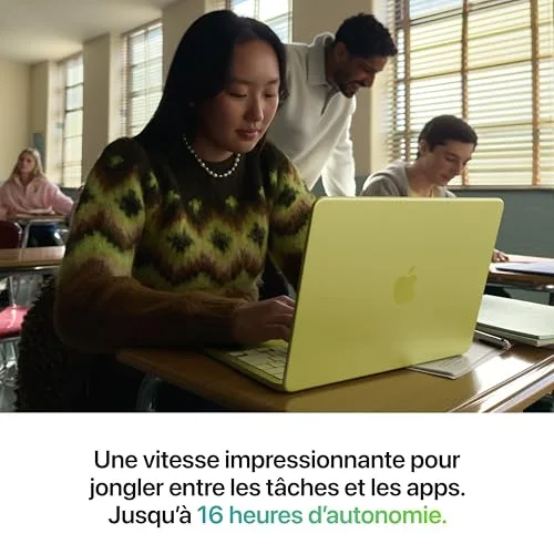 Apple MacBook Neo 13" A18 Pro 8 Go 256 Go Jaune Agrume - vue 3