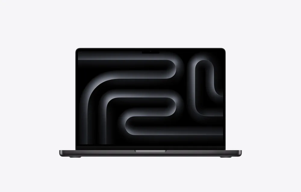 Apple MacBook Pro 14'' 1 To SSD 16 Go RAM Puce M5 CPU 10 Cœurs GPU 10 Cœurs Noir sidéral — face avant