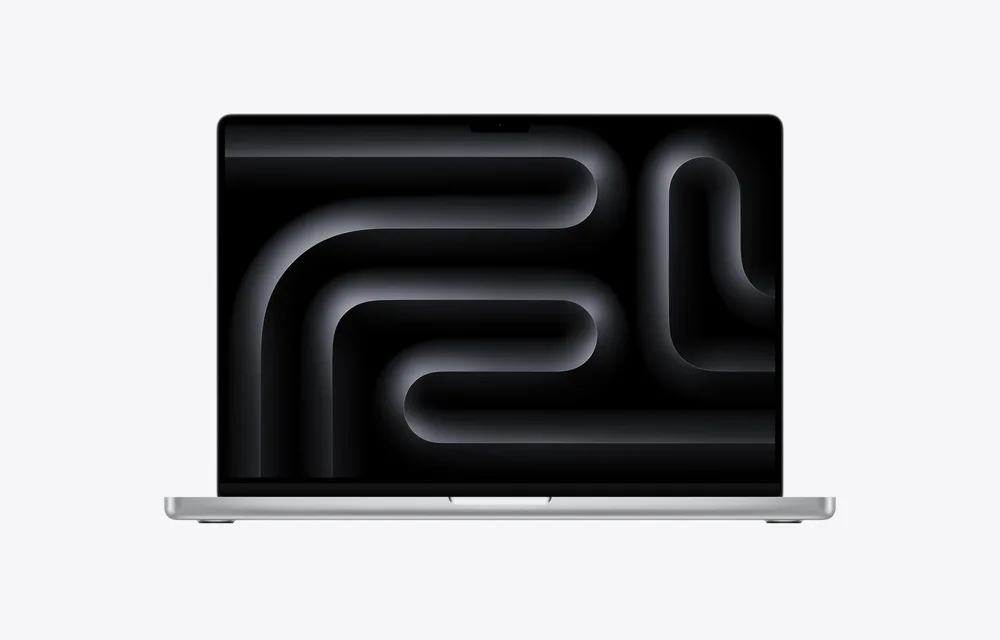 Apple MacBook Pro 16" 1 To SSD 24 Go RAM Puce M5 Pro CPU 18 cœurs GPU 20 cœurs Argent — face avant