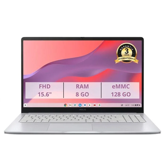 Asus Chromebook CX1505 15,6" N4500 8Go 128Go