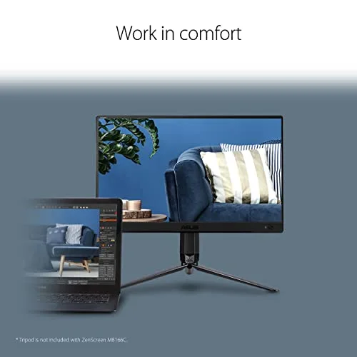 Ecran PC Portable - ASUS ZenScreen - 15.6 - FHD - 60Hz - IPS - 5ms - USB Type-C - MB166C - vue 5