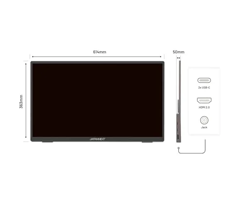 Ecran PC Portable Tactile - JAPANNEXT - 15.6 - IPS - Full HD (1920x1080) - JN-MD-i156FHDR-T - vue 3