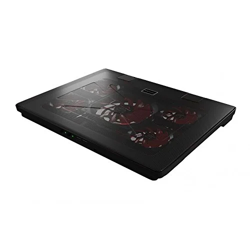 MARS GAMING MNBC2 Tapis de refroidissement pour ordinateur portable 17.3 120 mm-70 mm noir rouge - vue 3