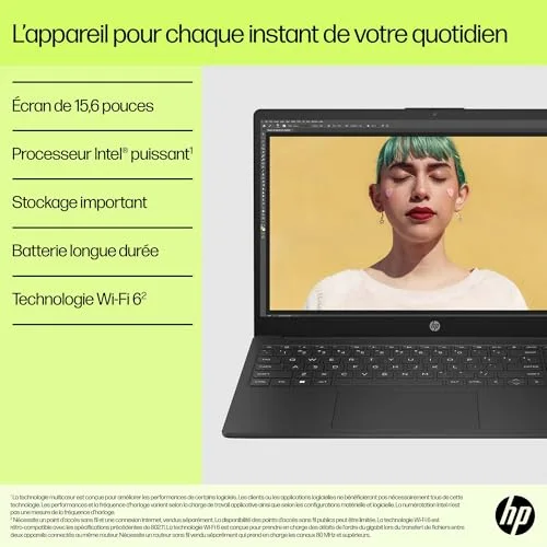 Ordinateur portable HP 15-FD0001SF/15.6FHD/INTEL N100/4Go/128SSD/w11H - vue 9