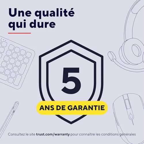 Trust Yuki Souris sans Fil Silencieuse Compacte avec Pile Ambidextre 1600 DPI Récepteur USB Compatible Ordinateur - vue 6