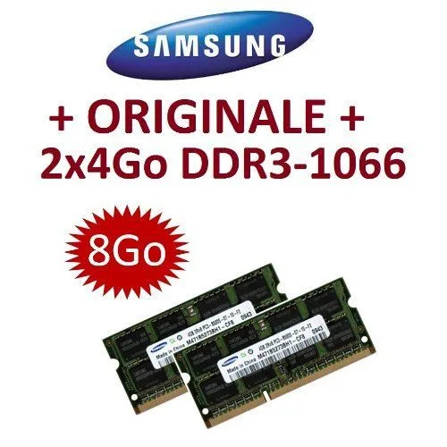 Samsung 8 Go DDR3-1066 SO-DIMM pour MacBook Pro/iMac