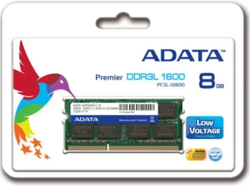 ADATA 8 Go DDR3 1600 MHz - vue principale