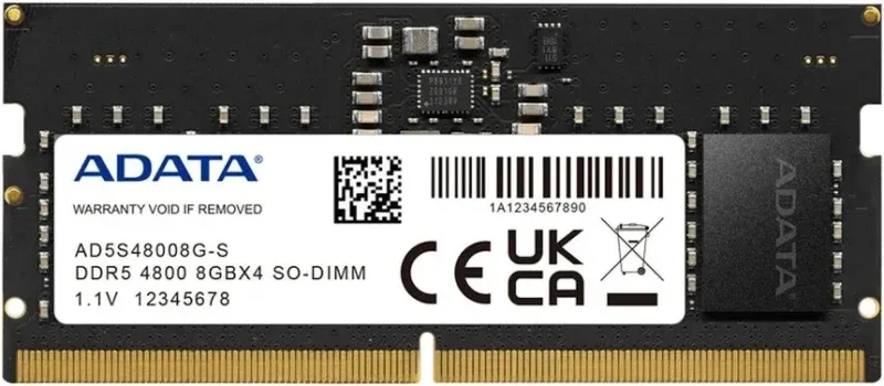 ADATA SO-DIMM 8 Go DDR5 4800 MHz - vue principale