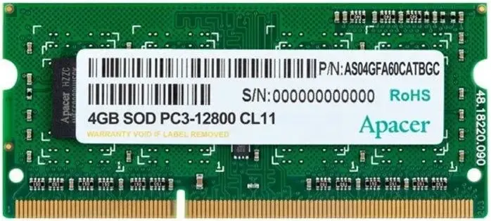 Apacer 4 Go DDR3 1600 MHz - vue principale