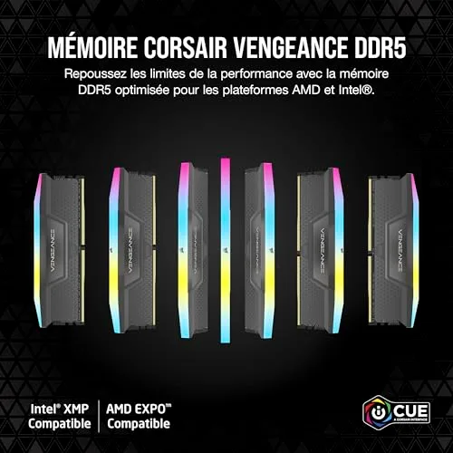 Corsair 32 Go Kit 2x16Go DDR5 6000 MHz - vue 2